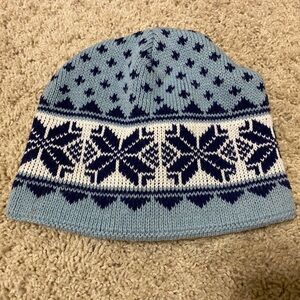 Vintage 90s XXX Adult Snowboard Fair Isle Knit Beanie One Size